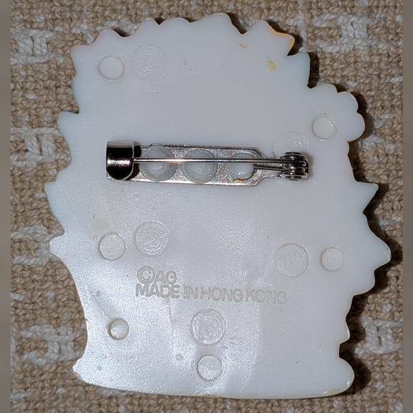 Vintage Pastel Easter Flower Basket Brooch - Picture 5 of 5